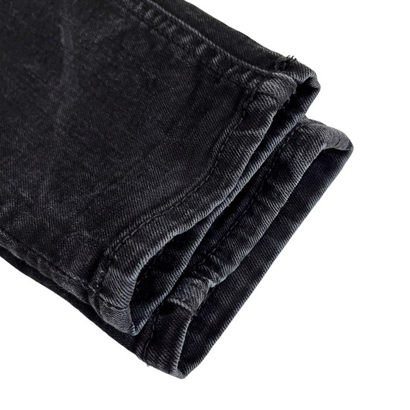 FRANK And Oak Debbie Skinny Ankle Crop Denim Jeans Washed Black - Picture 12 of 15